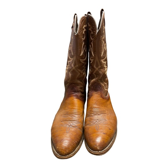larry mahan smooth ostrich boots 9.5 E Model 10209 main image 7